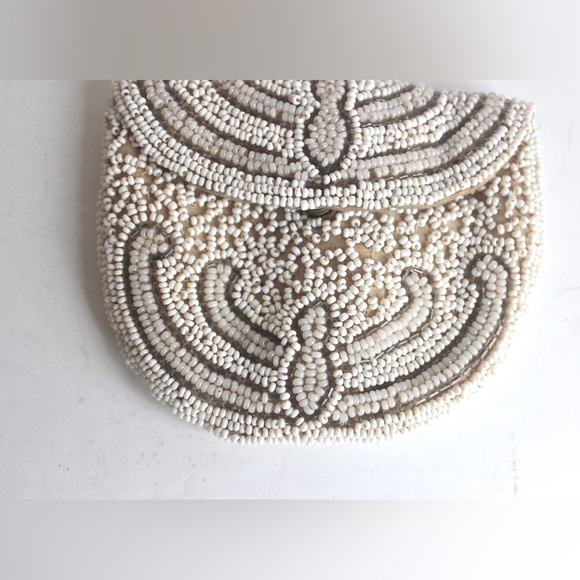 Vintage Beaded Coin Purse, Evening Victorian Style Bling Beads - Picture 6 of 8